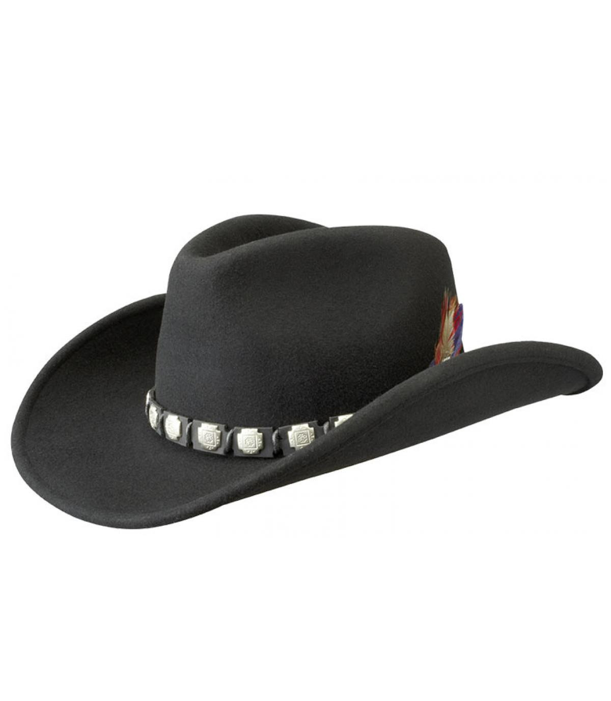 Stetson black cowboy hat Hackberry